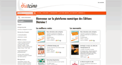Desktop Screenshot of diateino.izibookstore.com